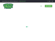 Tablet Screenshot of customplush.com